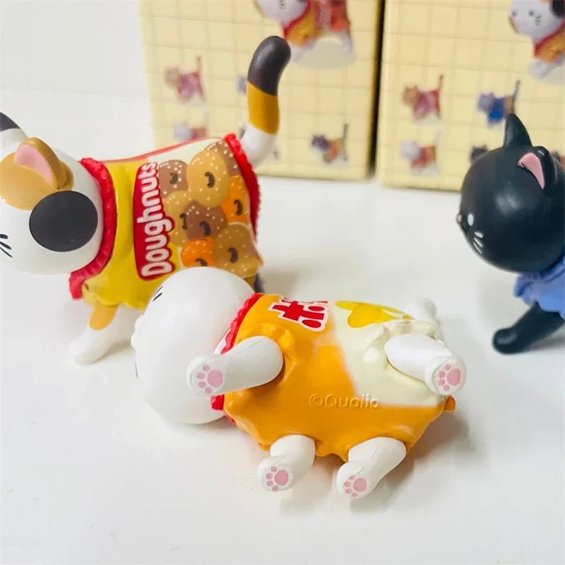 New Cat Blind Box Wearing Candy Packaging Snack Cat Figure Toys Kittens Dolls Blind Bag Decoration Kids Christmas Gift - MacroPanora