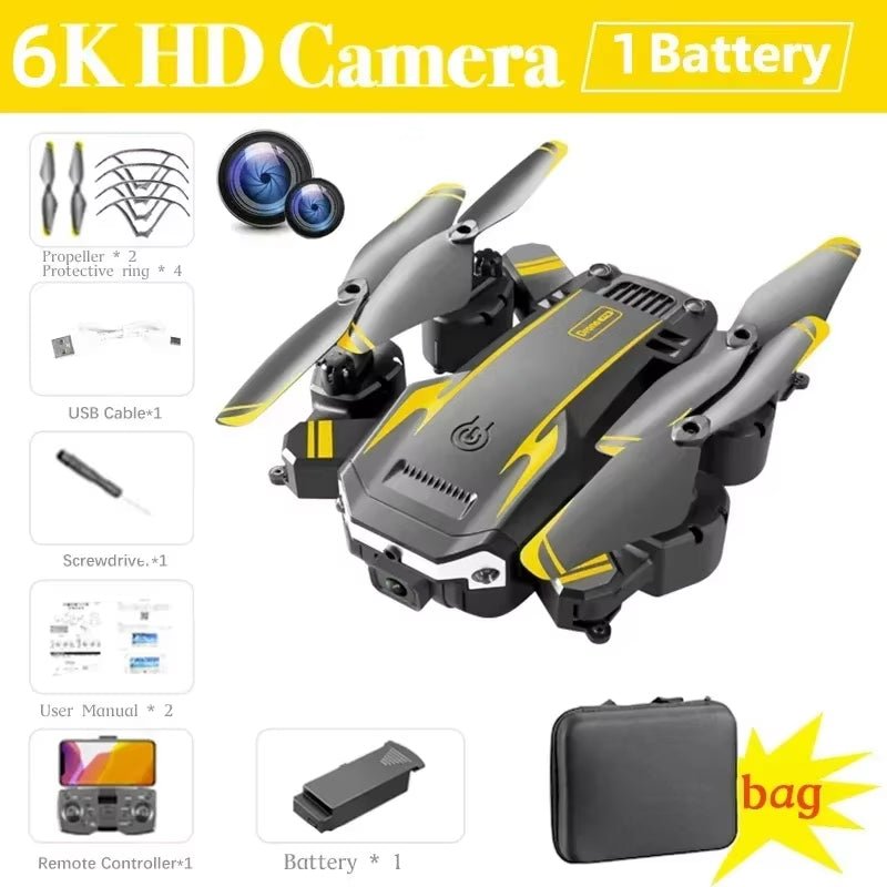 New G6 Drone 8K 5G GPS Professional HD 360 ° Aerial Photography Dual - Camera Foldables Obstacles Avoidanc Brushless Quadrotor 5KM - MacroPanora