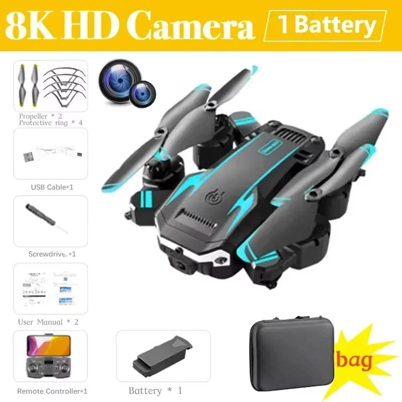 New G6 Drone 8K 5G GPS Professional HD 360 ° Aerial Photography Dual - Camera Foldables Obstacles Avoidanc Brushless Quadrotor 5KM - MacroPanora