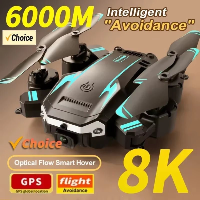 New G6 Drone 8K 5G GPS Professional HD 360 ° Aerial Photography Dual - Camera Foldables Obstacles Avoidanc Brushless Quadrotor 5KM - MacroPanora