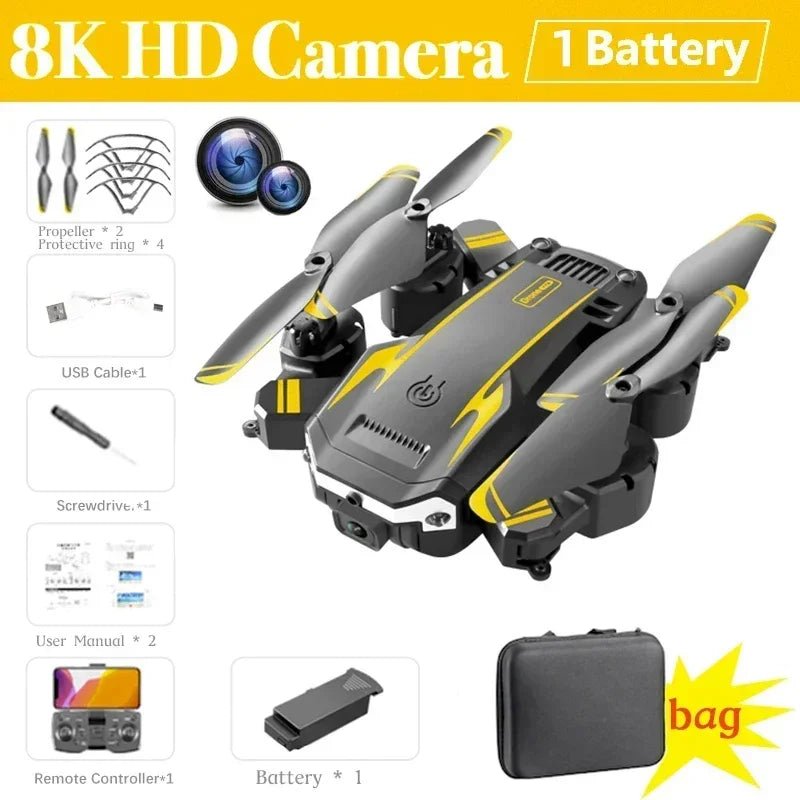 New G6 Drone 8K 5G GPS Professional HD 360 ° Aerial Photography Dual - Camera Foldables Obstacles Avoidanc Brushless Quadrotor 5KM - MacroPanora