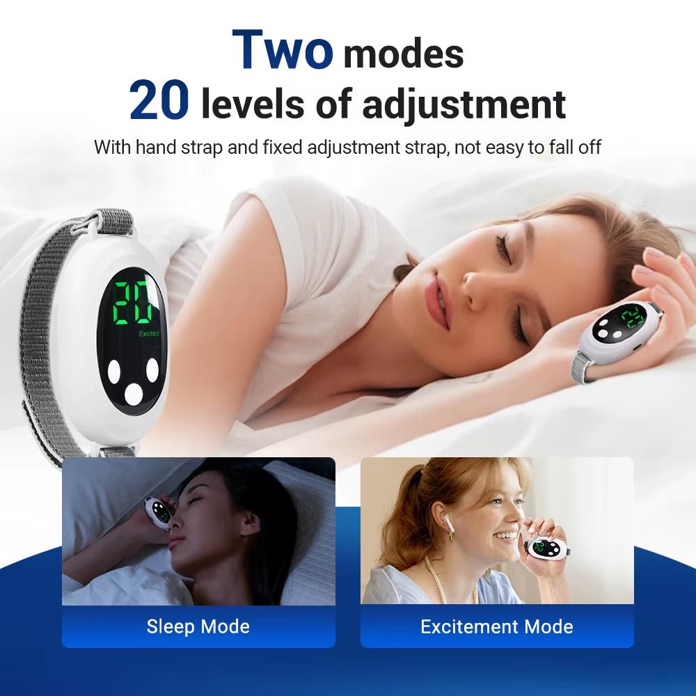 New Microcurrent Sleep Aid Device EMS Sleep Aid Machine Sleep Instrument for Insomnia Stress Anxiety Relief Palm Pulse Massager - MacroPanora