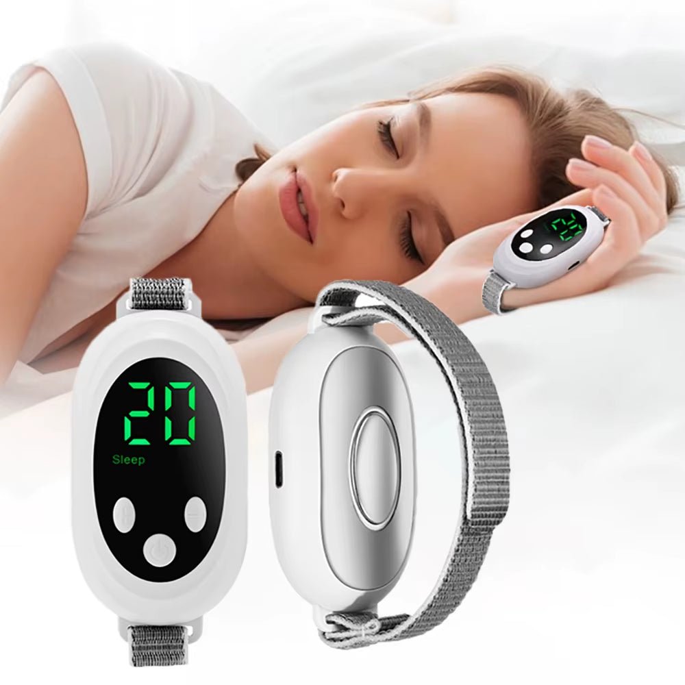 New Microcurrent Sleep Aid Device EMS Sleep Aid Machine Sleep Instrument for Insomnia Stress Anxiety Relief Palm Pulse Massager - MacroPanora