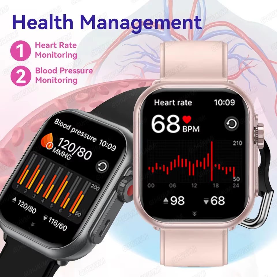 New Smart Watch Women Bluetooth Call Watch Fitness Tracker Waterproof Sport Smart Clock Fashion Ladies Men Smartwatch Woman - MacroPanora