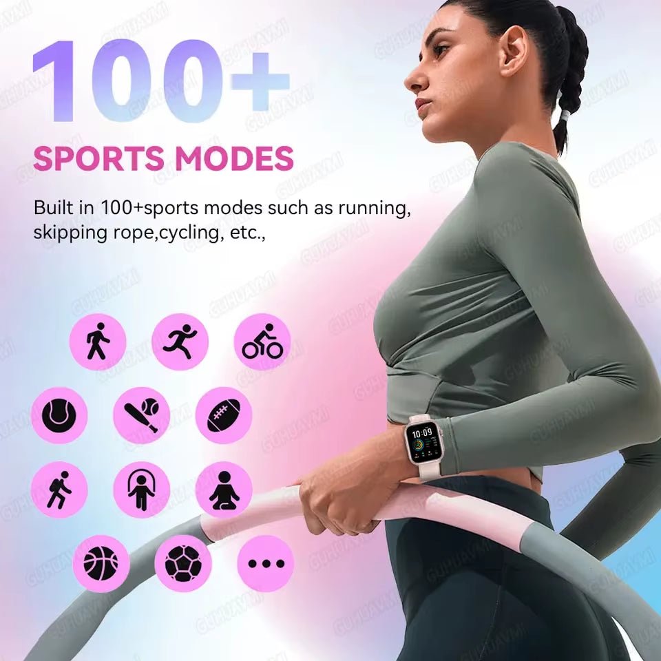 New Smart Watch Women Bluetooth Call Watch Fitness Tracker Waterproof Sport Smart Clock Fashion Ladies Men Smartwatch Woman - MacroPanora