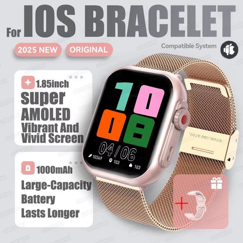 New Smart Watch Women Bluetooth Call Watch Fitness Tracker Waterproof Sport Smart Clock Fashion Ladies Men Smartwatch Woman - MacroPanora