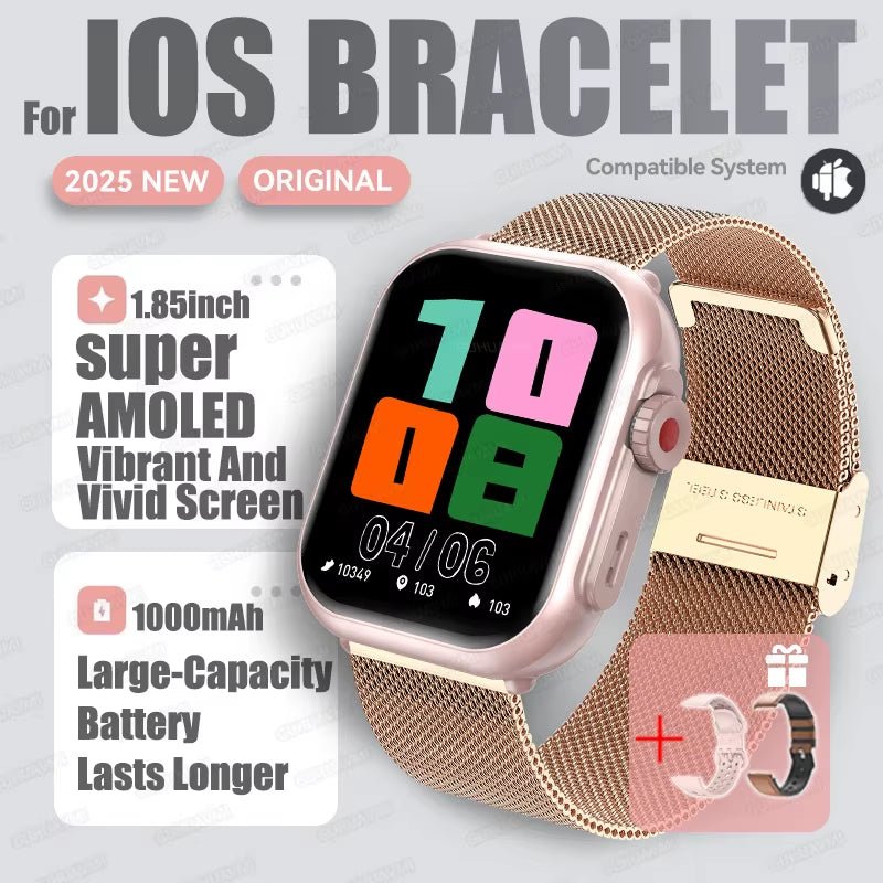 New Smart Watch Women Bluetooth Call Watch Fitness Tracker Waterproof Sport Smart Clock Fashion Ladies Men Smartwatch Woman - MacroPanora