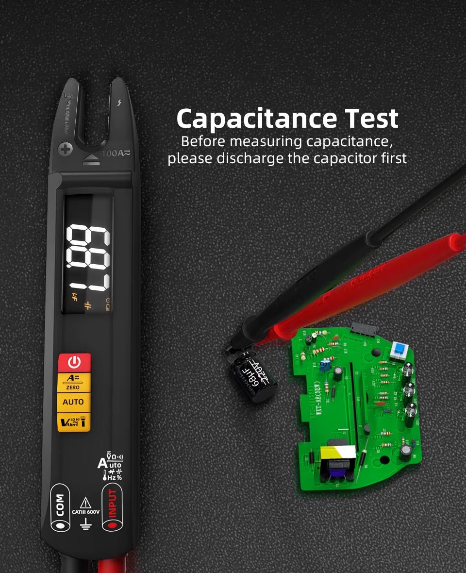 NEW U1/U0 Digital Clamp Multimeter Rechargeable Display 6000 Auto Current Voltage Non Contact Hz Temperature Electronic Tester - MacroPanora