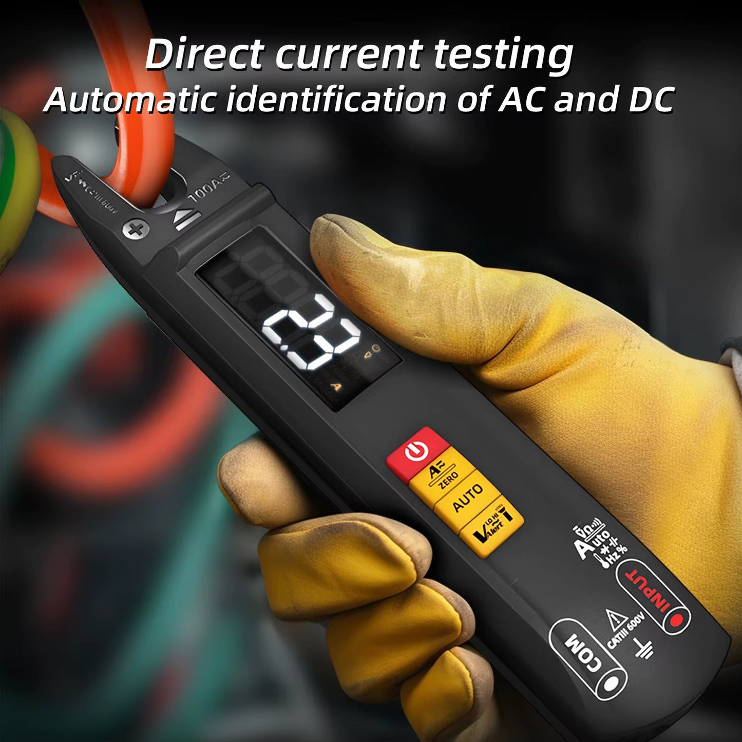 NEW U1/U0 Digital Clamp Multimeter Rechargeable Display 6000 Auto Current Voltage Non Contact Hz Temperature Electronic Tester - MacroPanora