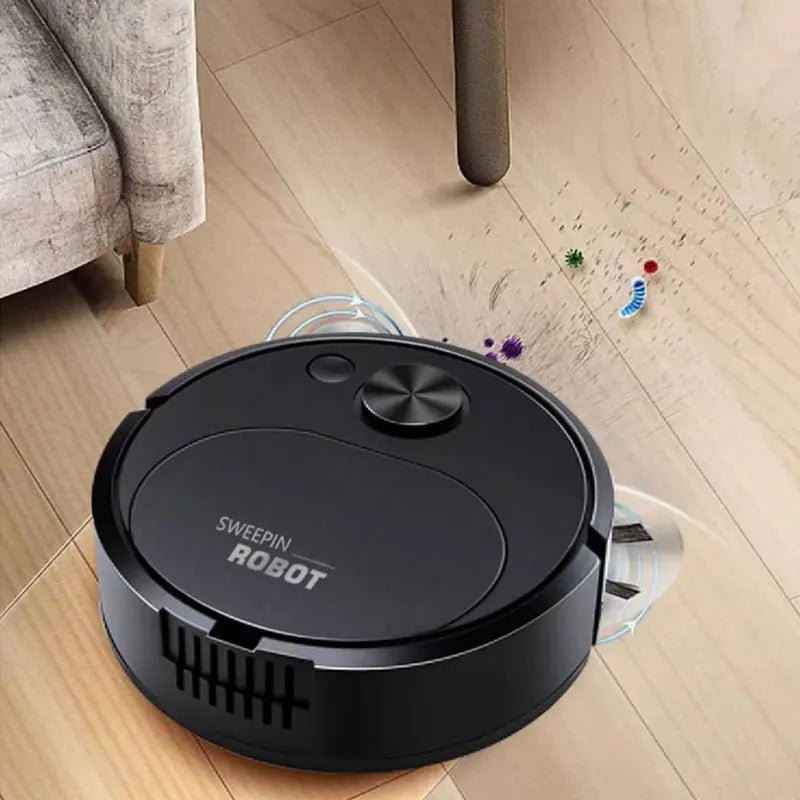 NEW USB Sweeping Robot Vacuum Cleaner Mopping 3 in 1 Smart Wireless 1500Pa Dragging Cleaning Sweep Floor for Home Office - MacroPanora
