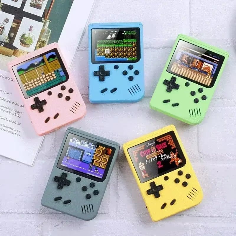NGNG Portable Game Console with 500 Classic Retro Games 8 Bit 3.0 - Inch Color Screen Perfect Birthday Gift for Kids - MacroPanora
