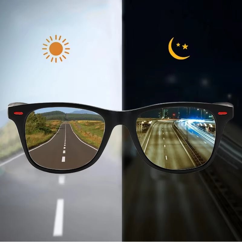 Night Vision Glasses PC Frame Polarized Sunglasses Men Outdoor Sport Sun Glasses Day Night Vision Driver Night Glasses Goggles - MacroPanora