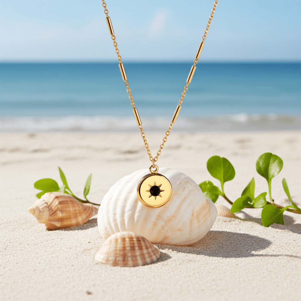 Noir Diamond Circle Pendant - MacroPanora