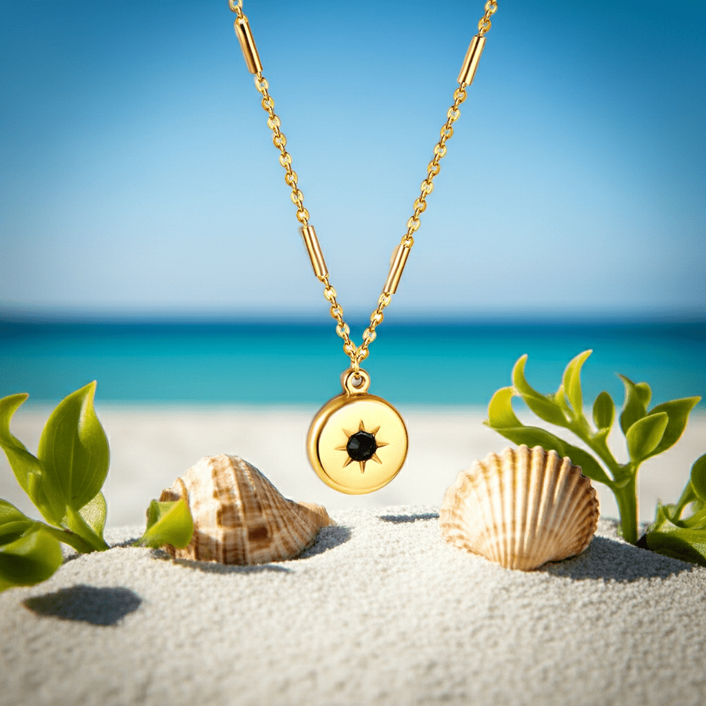 Noir Diamond Circle Pendant - MacroPanora