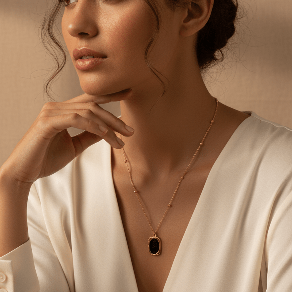 Noir Rose Pendant - MacroPanora