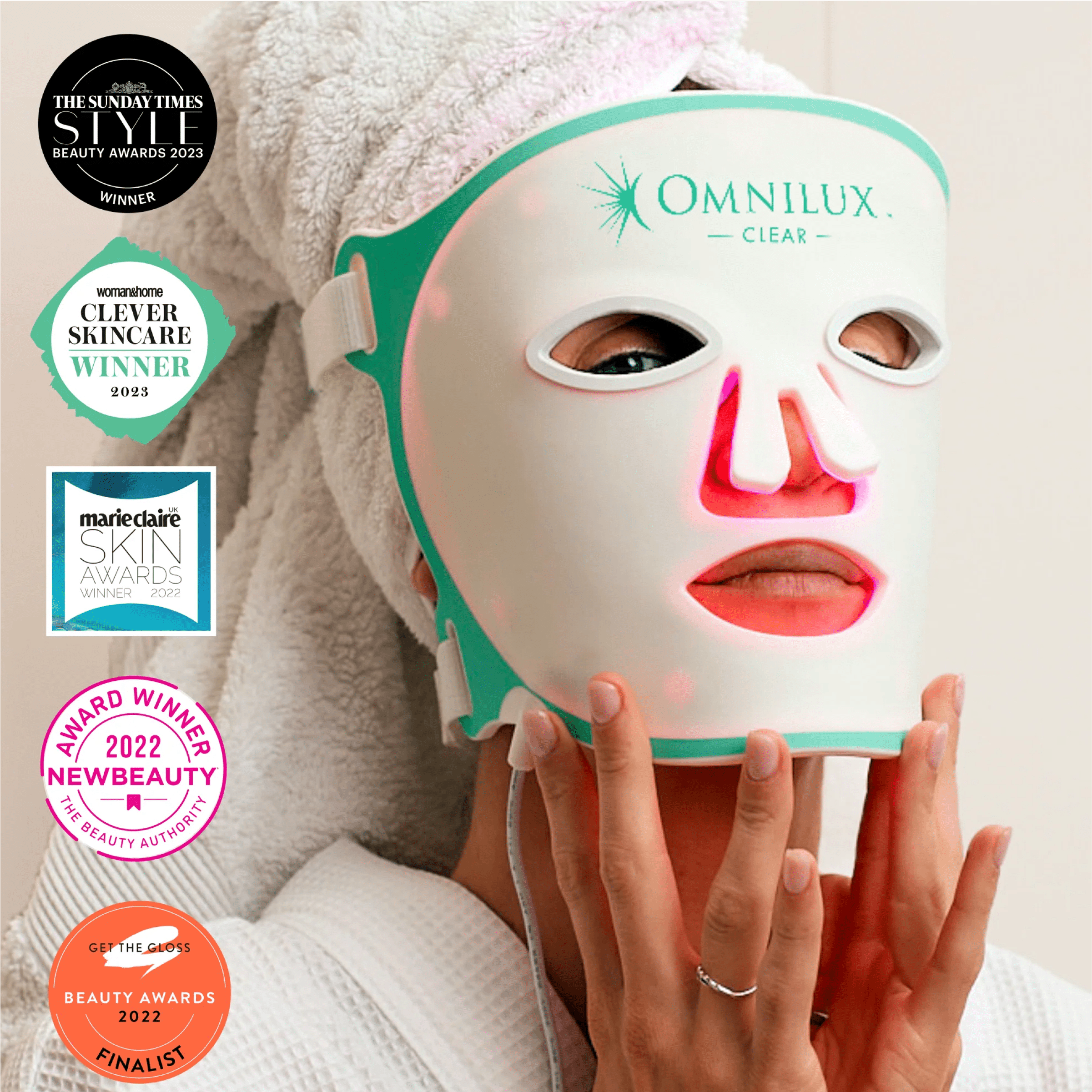 Omnilux Clear + Contour Glove Bundle - Anti-Aging Devices & Accessories | MacroPanora
