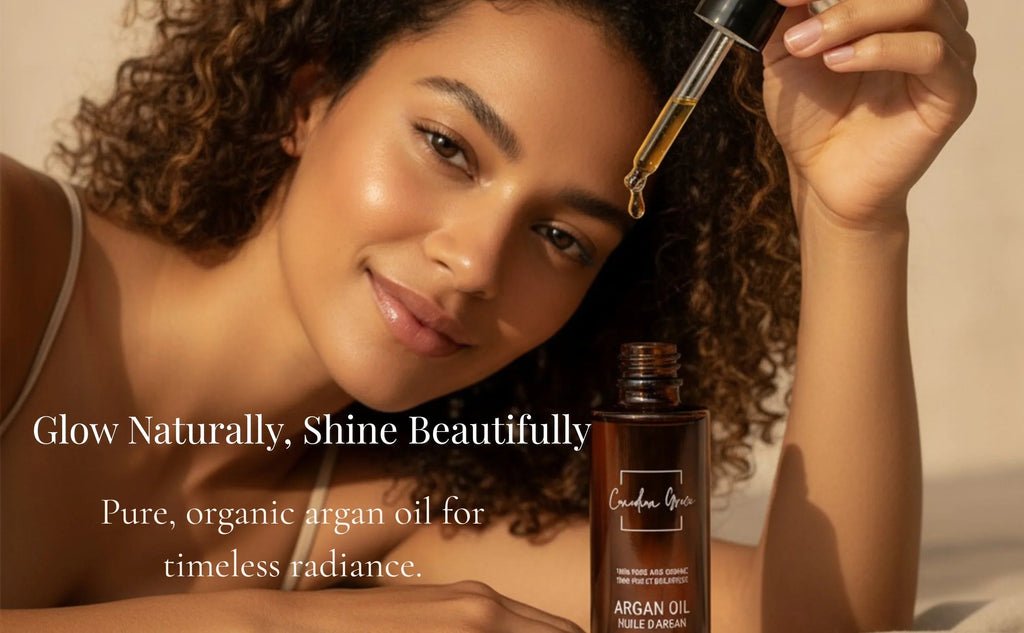 Organic 100% Argan Oil - For Dry, Tight & Dehydrated Skin + Frizz - Prone, Dry Hair - MacroPanora