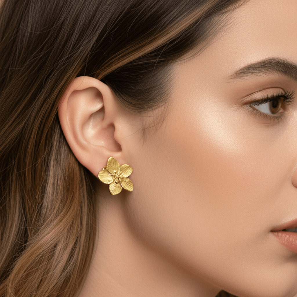 Peach Blossom Charm Earrings - MacroPanora