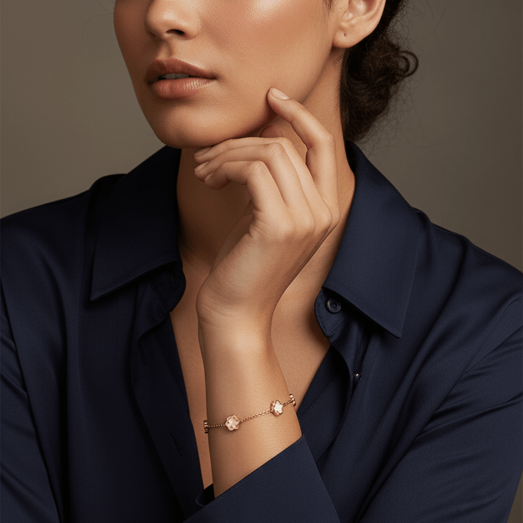 Pearl Blossom Chain Bracelet - MacroPanora