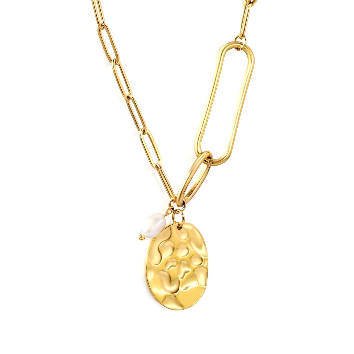 Pearl & Plaque Harmony Necklace - MacroPanora