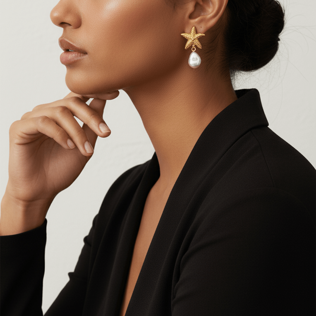 Pearl Seaside Vintage Earrings - MacroPanora