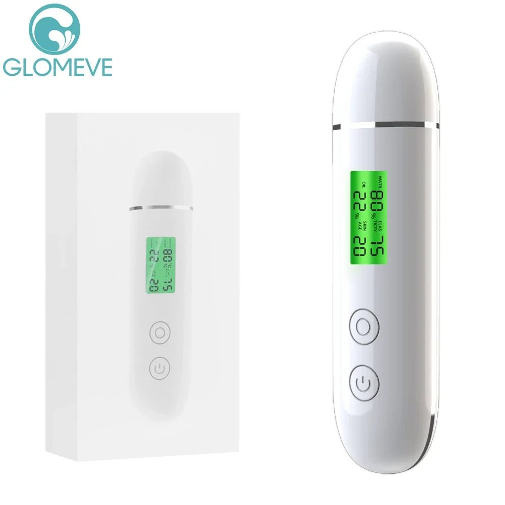 Portable Rechargeable Skin Analyzer Detector LCD Digital Water Oil Moisture Tester Fluorescent Agent Detection Face Care Tool - MacroPanora