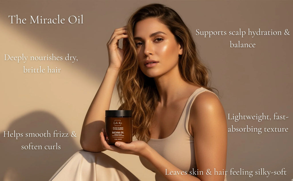 Premium 100% Raw & Organic Batana Oil - Deep Hair Repair & Strength For Dry, Damaged & Breakage-Prone Hair - MacroPanora