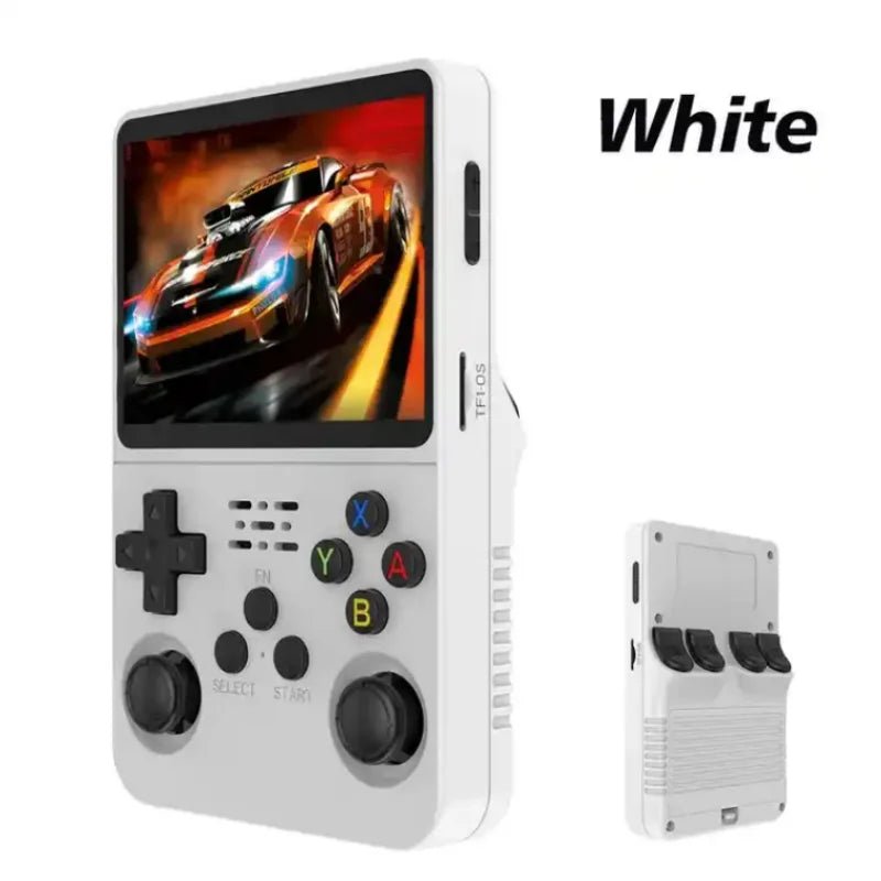 R36S Retro Handheld Video Game Console 3.5Inch IPS Screen Player Kid Portable Pocket Video Player 64GB 10000+ Games Arkos System - MacroPanora
