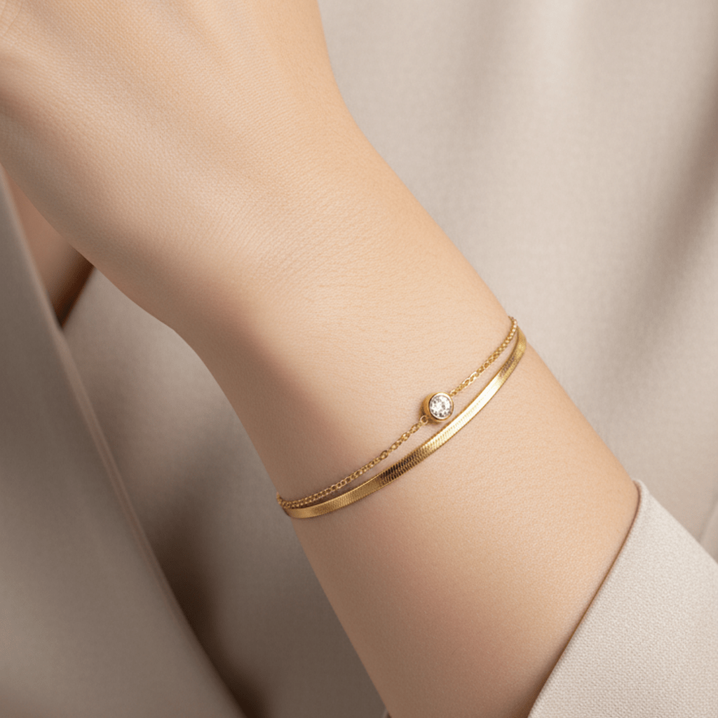 Radiant Diamond Duo Bracelet - MacroPanora
