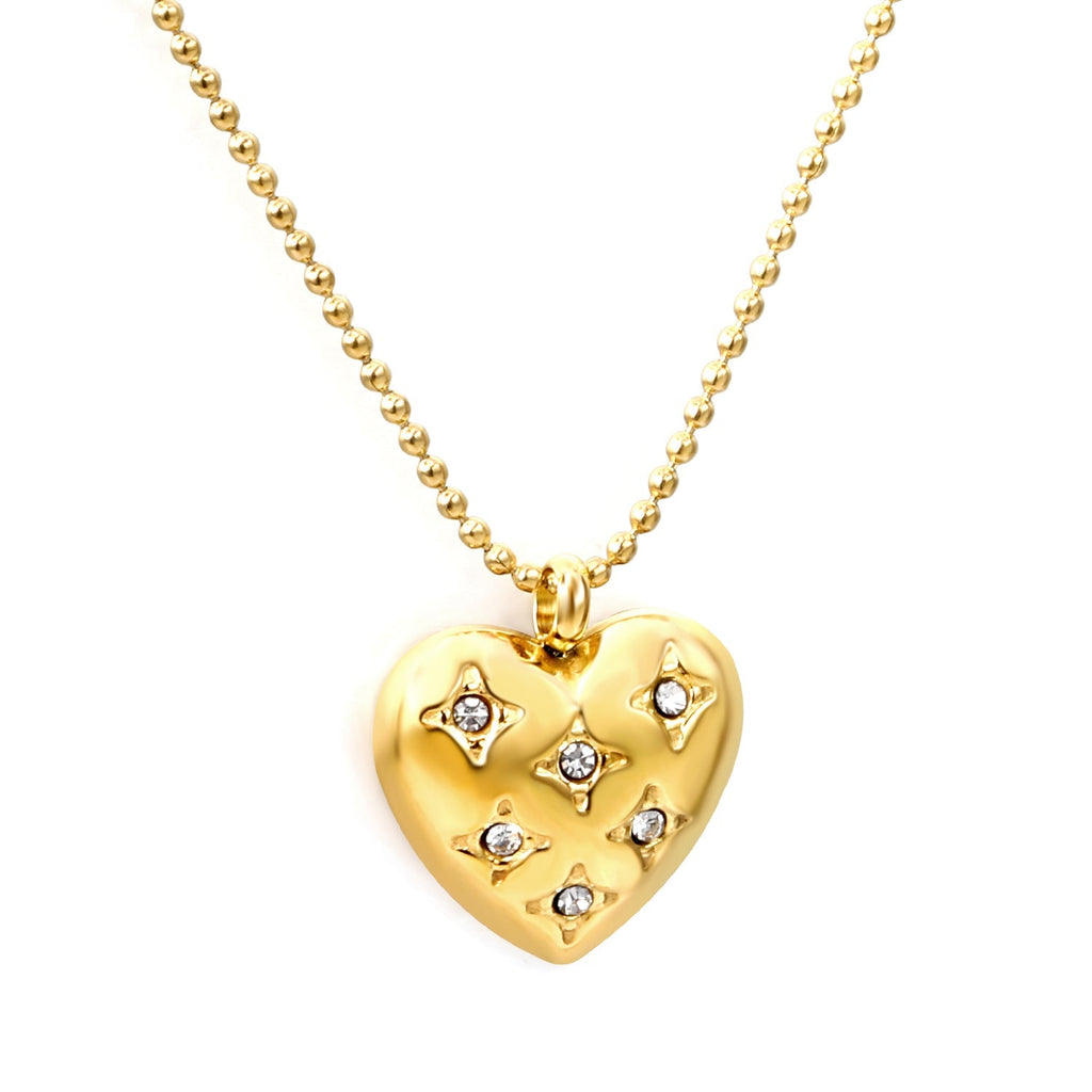 Radiant Heart Diamond Necklace - MacroPanora