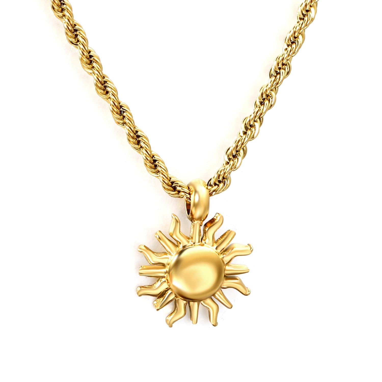 Radiant Sun Pendant Necklace - MacroPanora