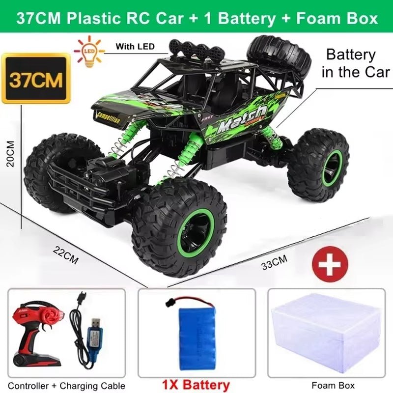 RC Car Remote Control Climbing Vehicle Outdoor All Terrain Off - Road Trucks 4WD Racing Drift Cars Toy Gift for Kids Adults - MacroPanora