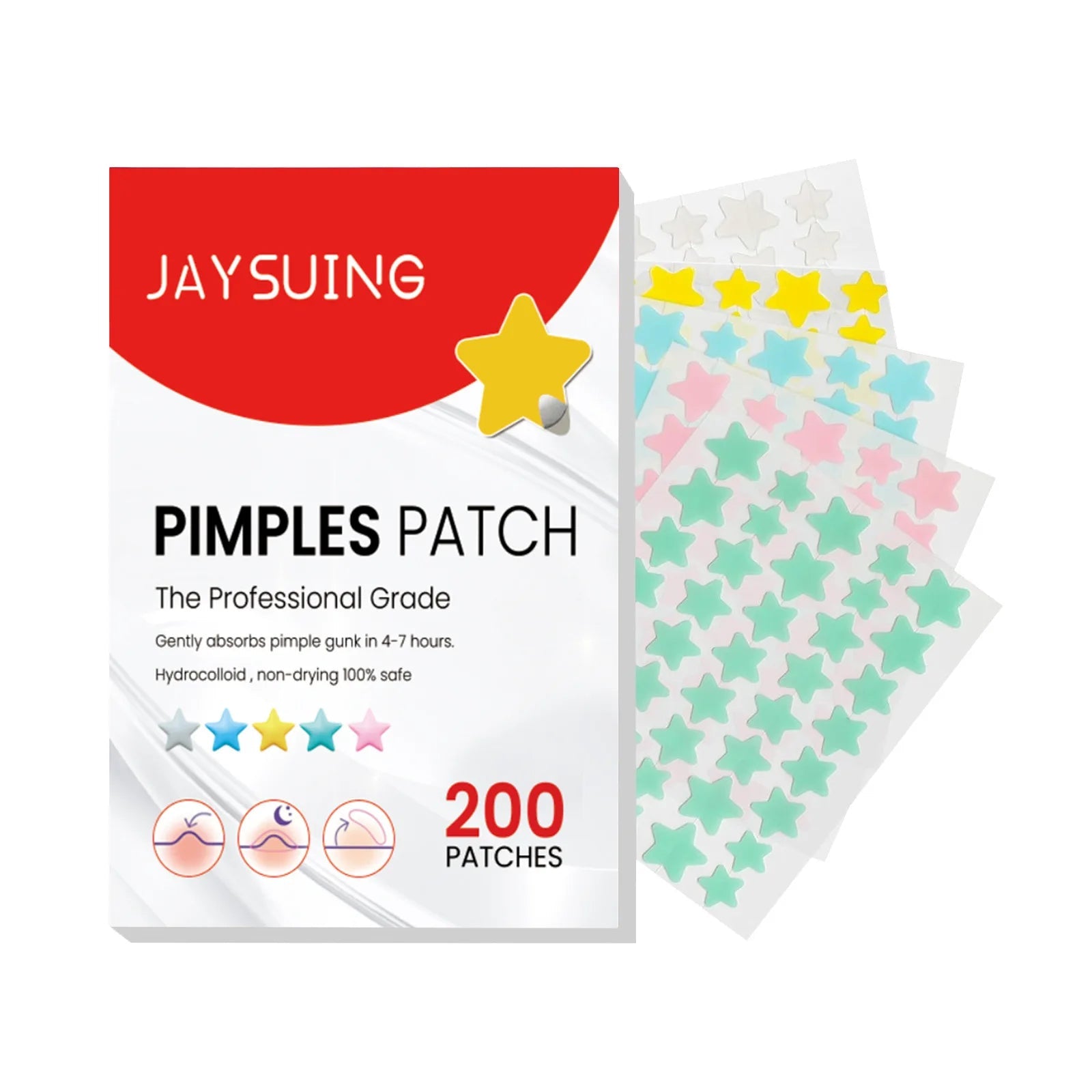 Repair Acne Patch Facial Skin Care Fade Blemishes Pimple Marks Closed Acne Blemishes Cover Acne Pimple Repair Patch - MacroPanora