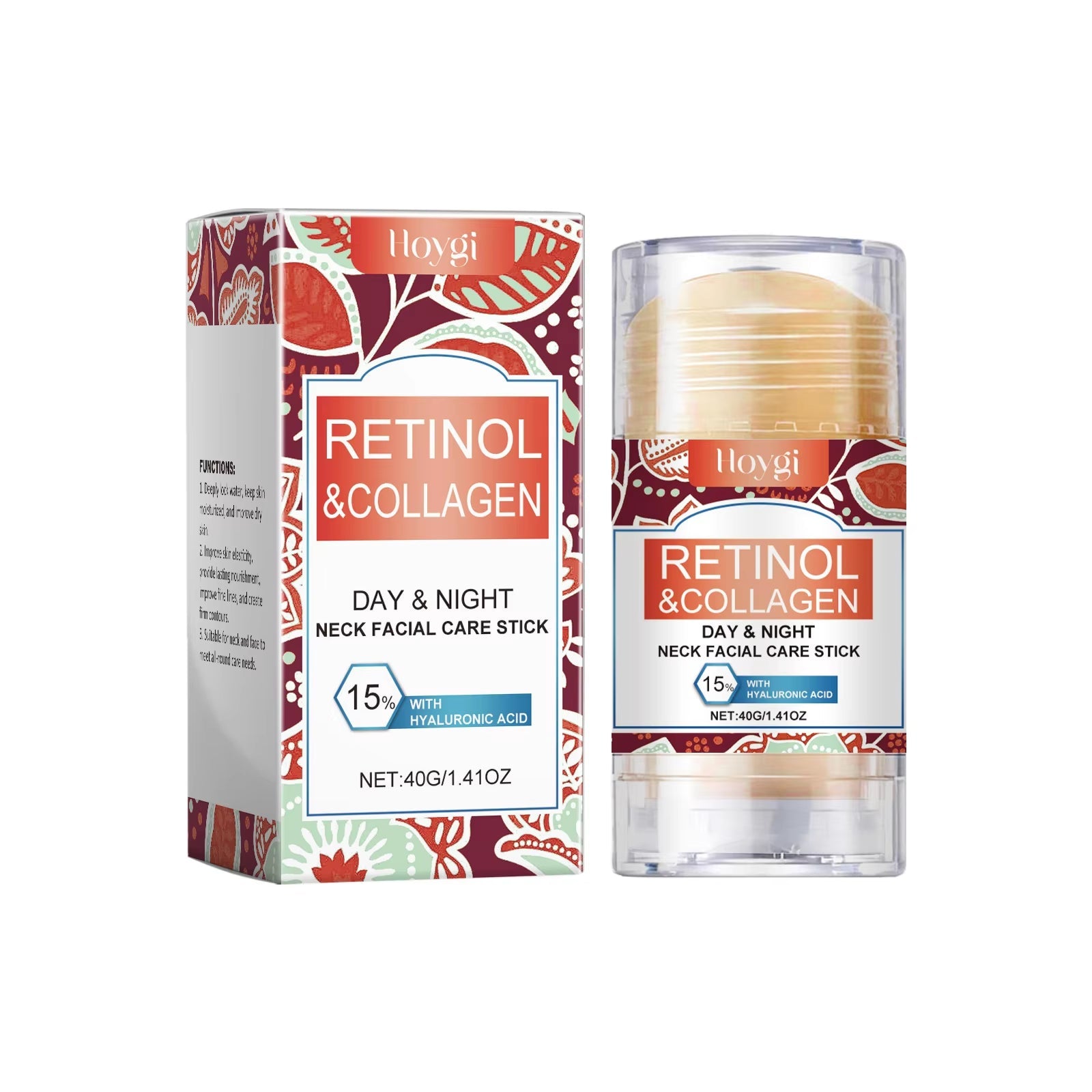 Retinol and Collagen Neck Cream - 40g | Firming, Moisturizing, and Lifting Formula with Hyaluronic Acid for All Skin Types - MacroPanora