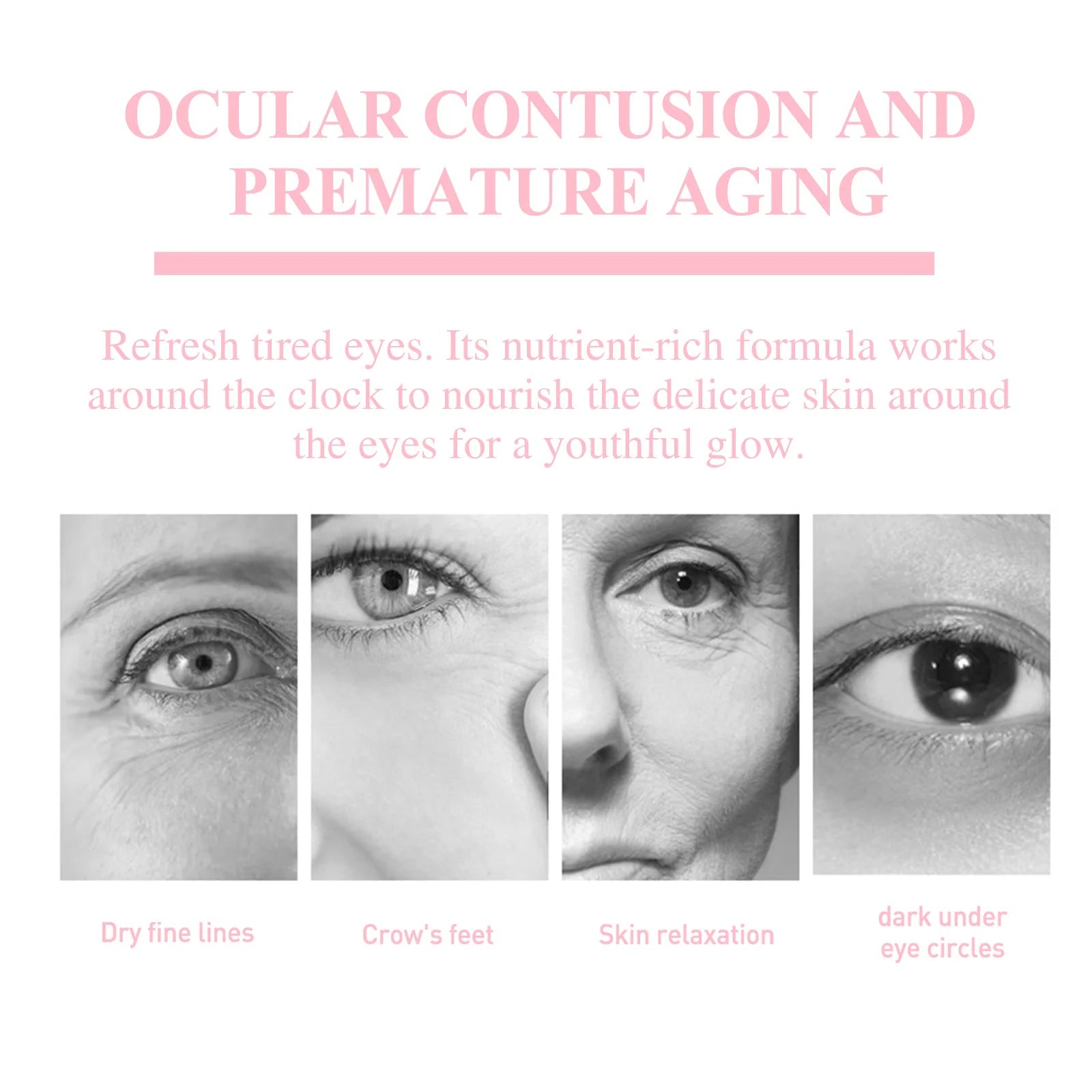 Retinol Eye Cream Stick Lifting Fade Fine Line Remove Dark Circles Eye Bags anti Puffiness Moisturizing Smoothing Eye Skin Care - MacroPanora