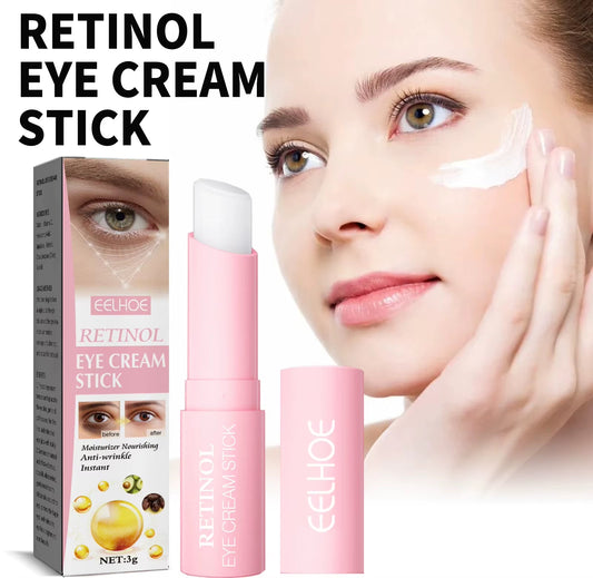 Retinol Eye Cream Stick Lifting Fade Fine Line Remove Dark Circles Eye Bags anti Puffiness Moisturizing Smoothing Eye Skin Care - MacroPanora