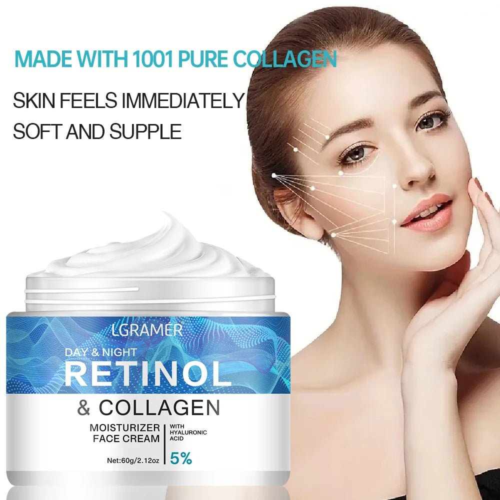 Retinol Firming Face Cream Lifting Neck Anti - Aging Remove Wrinkles Night Day Cream Moisturizing Facial Serum Body Skin Care - MacroPanora
