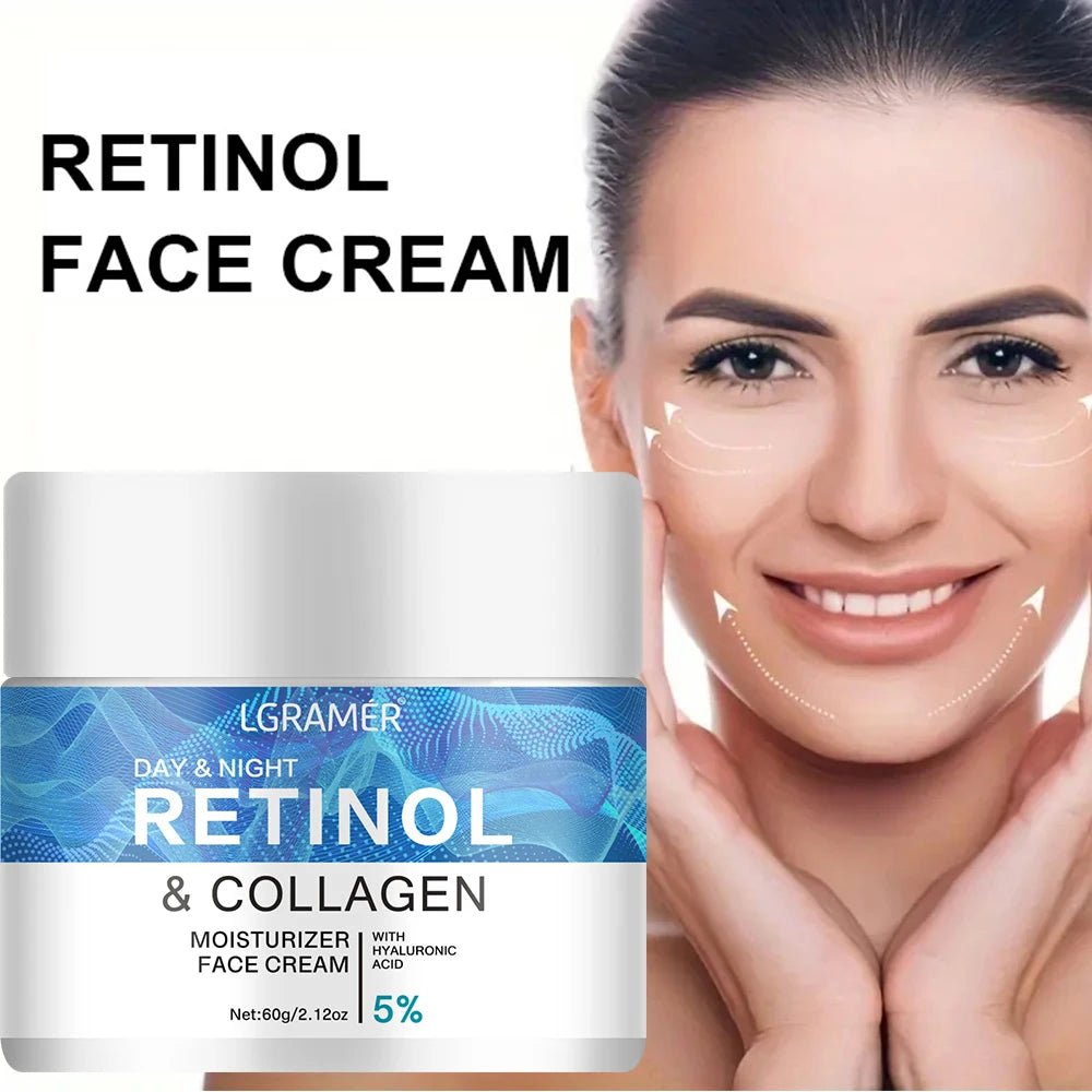 Retinol Firming Face Cream Lifting Neck Anti - Aging Remove Wrinkles Night Day Cream Moisturizing Facial Serum Body Skin Care - MacroPanora