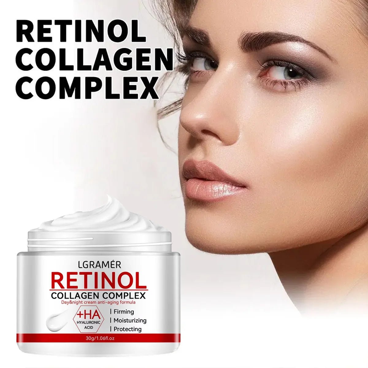 Retinol Lifting Firming Face Cream Collagen Smooth Wrinkles Facial Skin Moisturizer Fade Fine Lines Brighten Skin Care Cosmetics - MacroPanora