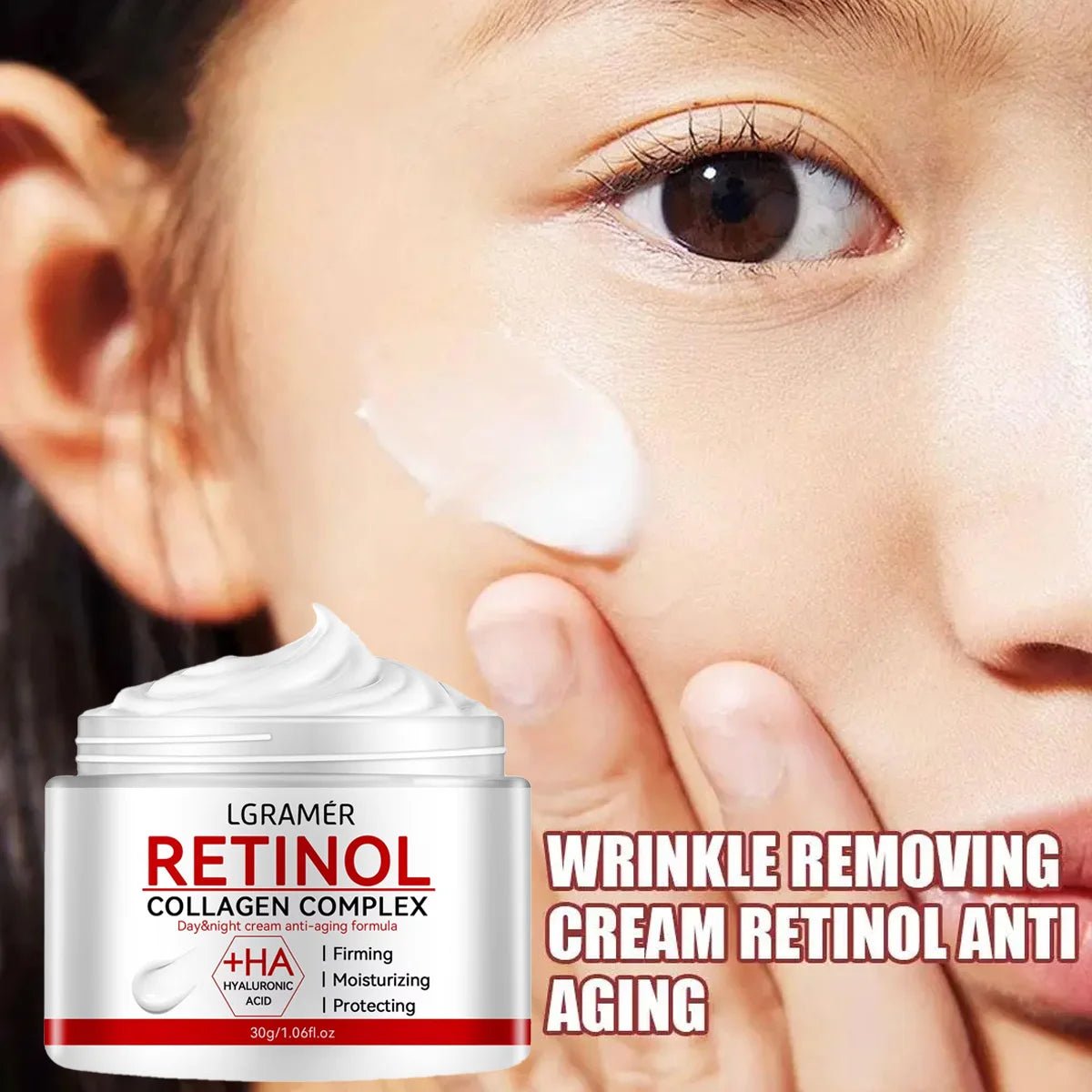 Retinol Lifting Firming Face Cream Collagen Smooth Wrinkles Facial Skin Moisturizer Fade Fine Lines Brighten Skin Care Cosmetics - MacroPanora