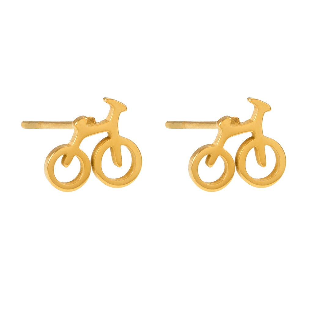 RIDER: Cyclist & Biker Stud Earrings – Celebrate Your Passion for Two Wheels - MacroPanora