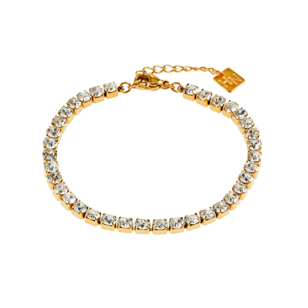 RITMO Gold: Classic Tennis Bracelet – Timeless Elegance for Every Occasion - MacroPanora