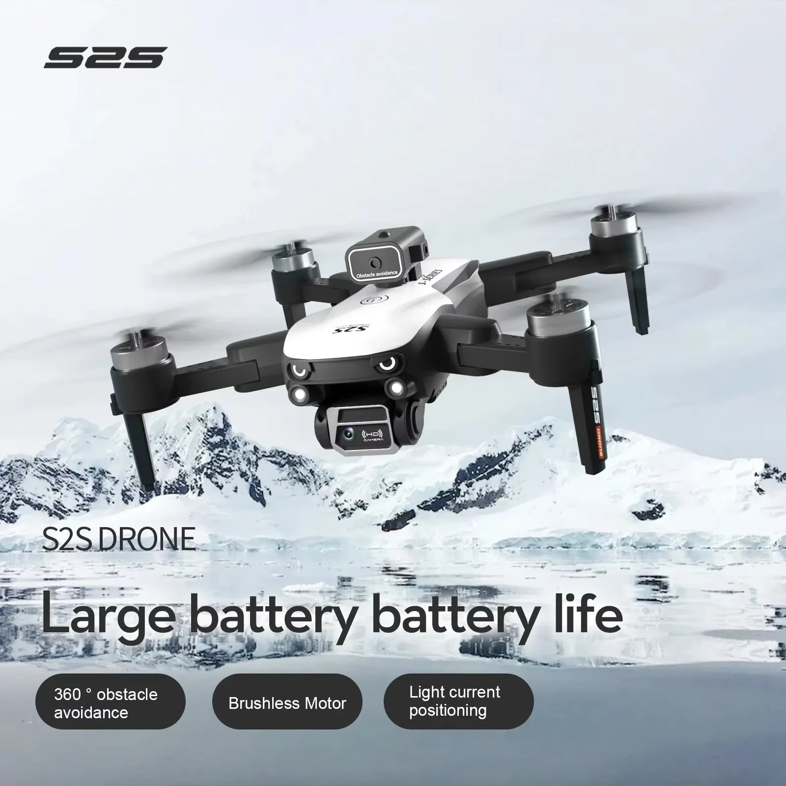 S2S Mini Drone 4K 8K HD Camera Obstacle Avoidance Aerial Photography Brushless Motor Foldable Rc Quadcopter Kid Toy - MacroPanora