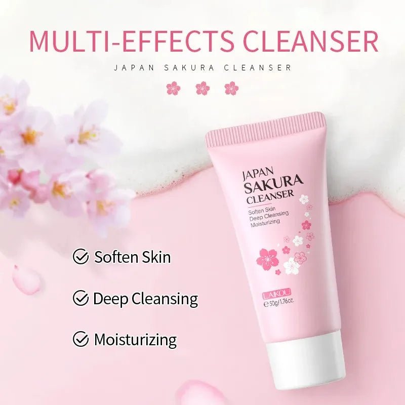 Sakura Whitening Facial Cleanser Foam - MacroPanora