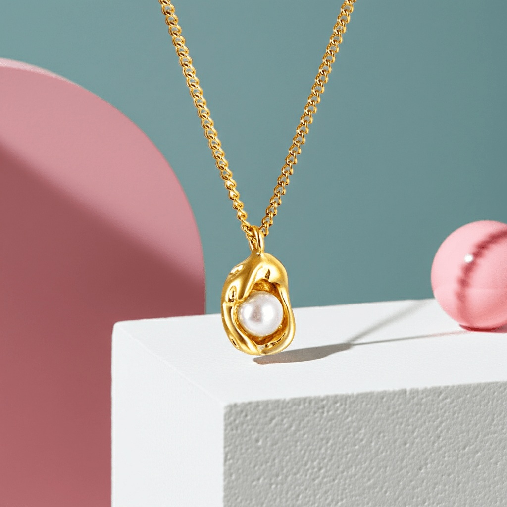 Sculptural Pearl Pendant - MacroPanora