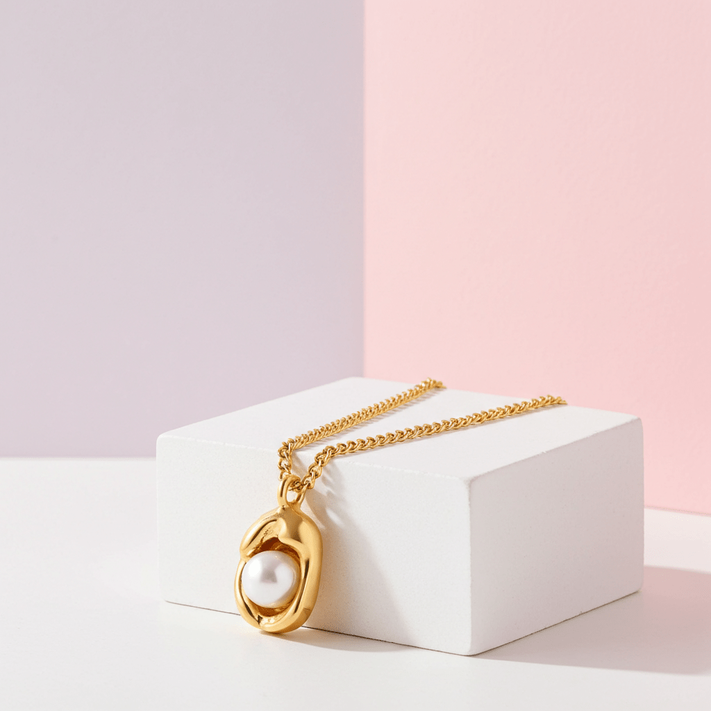 Sculptural Pearl Pendant - MacroPanora