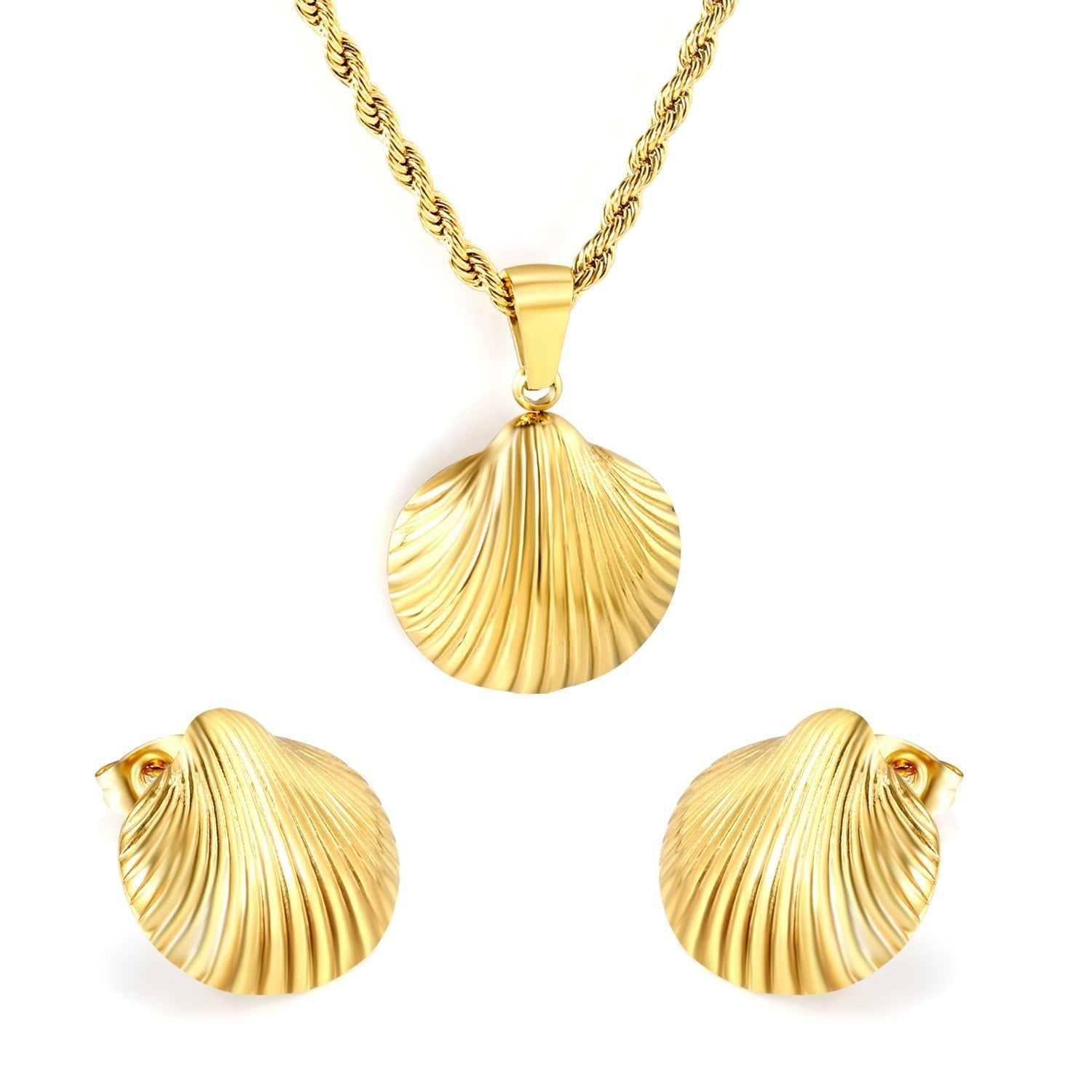 Seashell Radiance Jewelry Set - MacroPanora