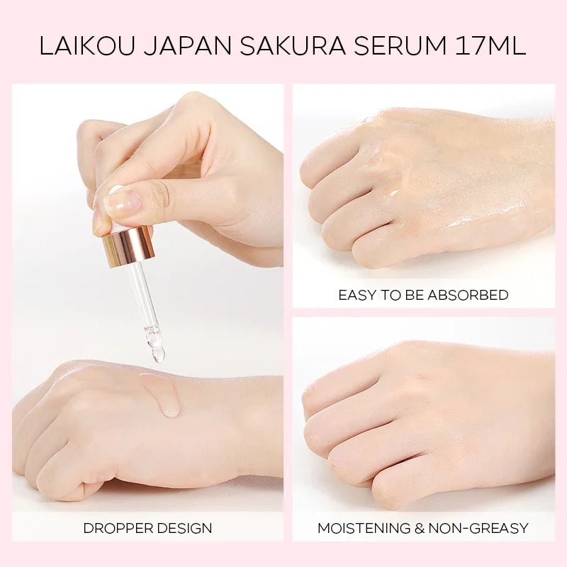 Serum Japan Sakura Essence Balance Grease Hyaluronic Acid Pure Brightening Rejuvenation Skin Care Face Serum - MacroPanora