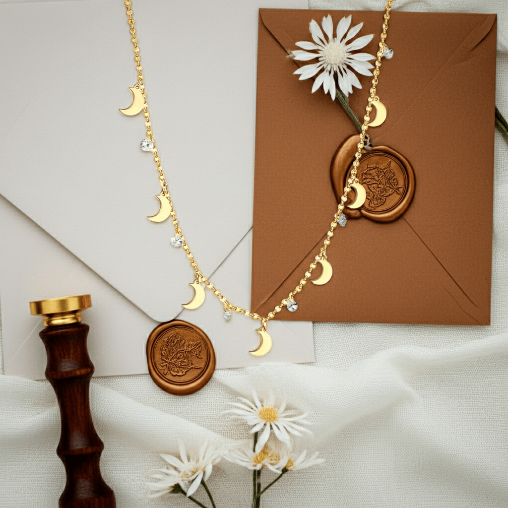 Seven Moons Diamond Necklace - MacroPanora