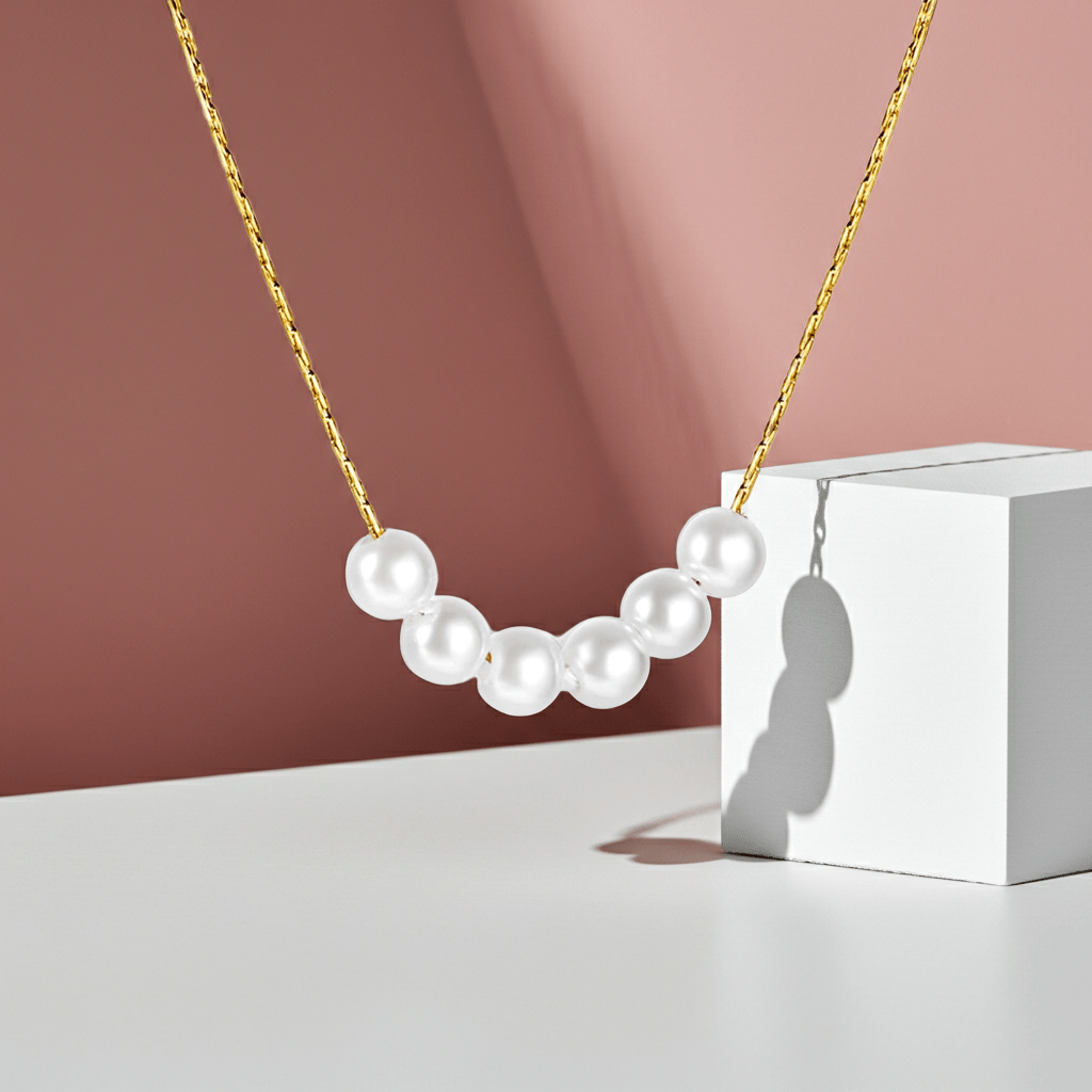 Six Pearl Cascade Pendant - MacroPanora